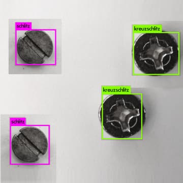 AI object detection of screw heads